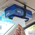 Car headrest tissue holder